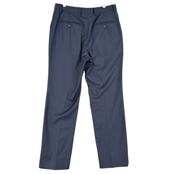 Pineapple Palaka Navy‎ Blue Button Zip Belt Loops Flat Front Pants 32 x 29 - Picture 2 of 6